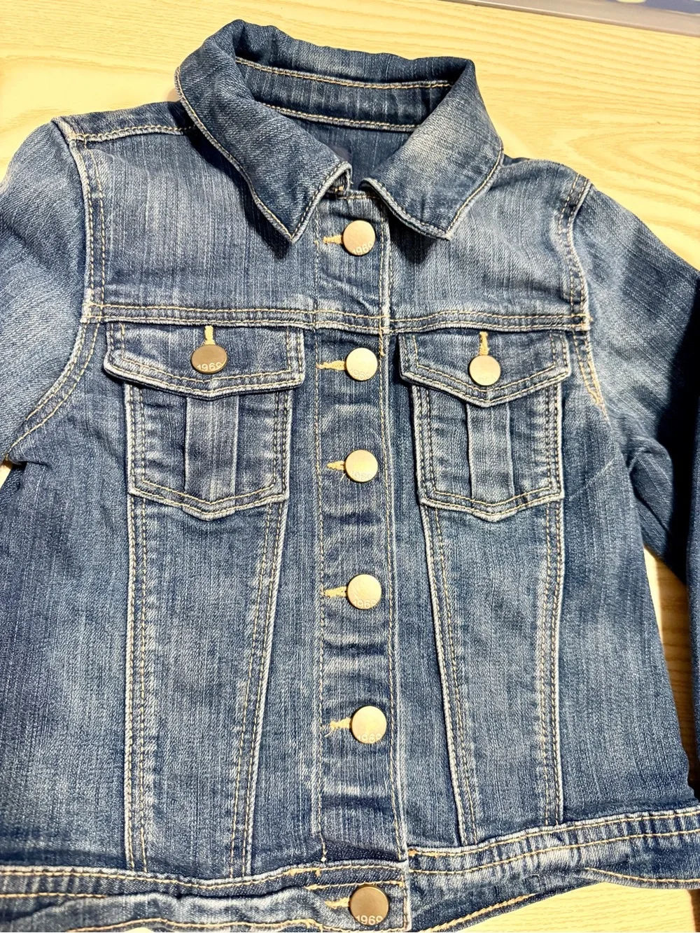 GAP Girls Dark Blue Denim Jacket Size 5T